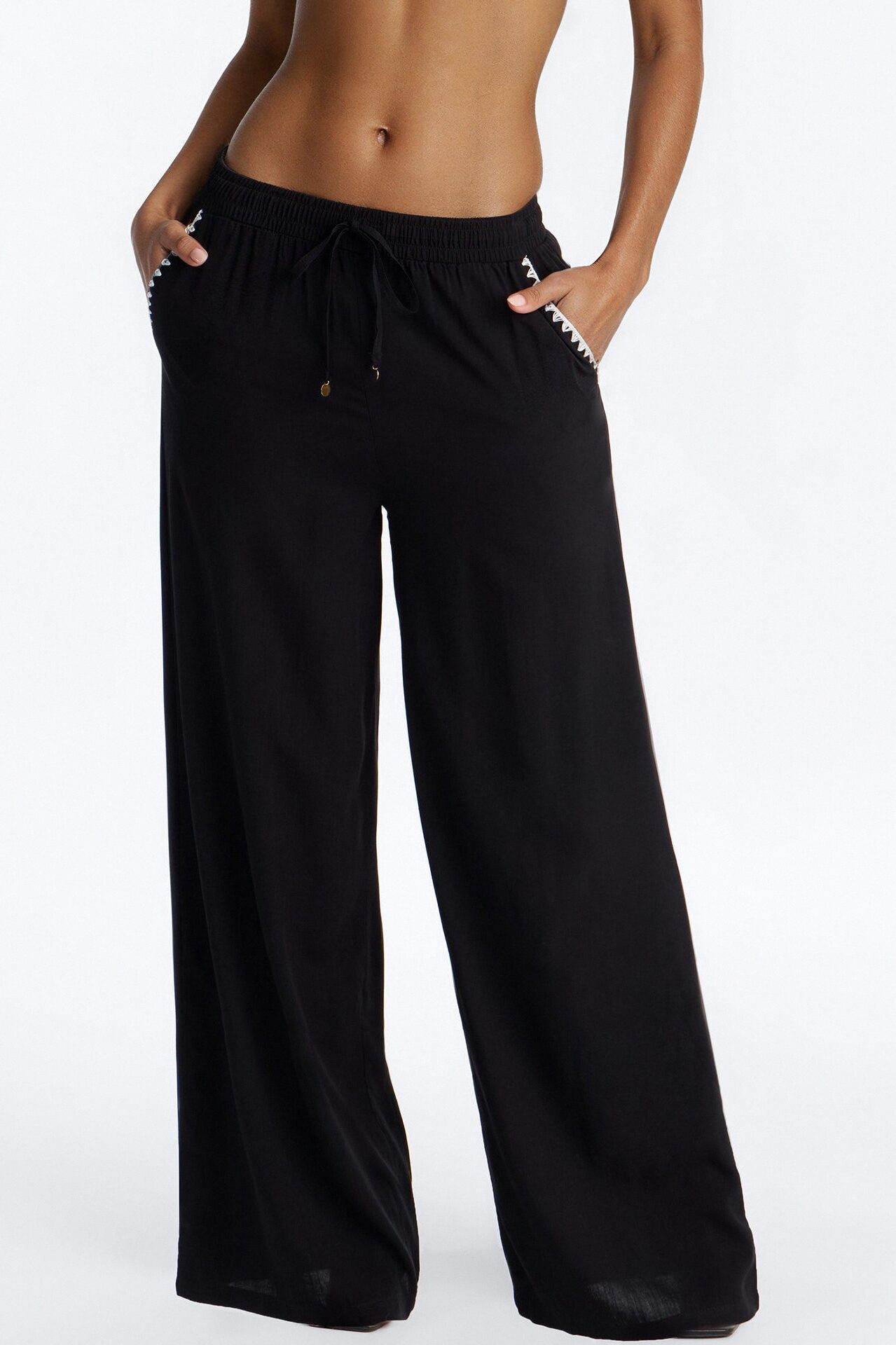 Getaway Dream Cover Up Pants - Black