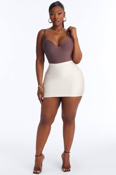 Classic Look Bodysuit - Brown