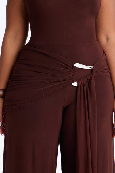 Heat Check Wide Leg Jumpsuit - Chocolate