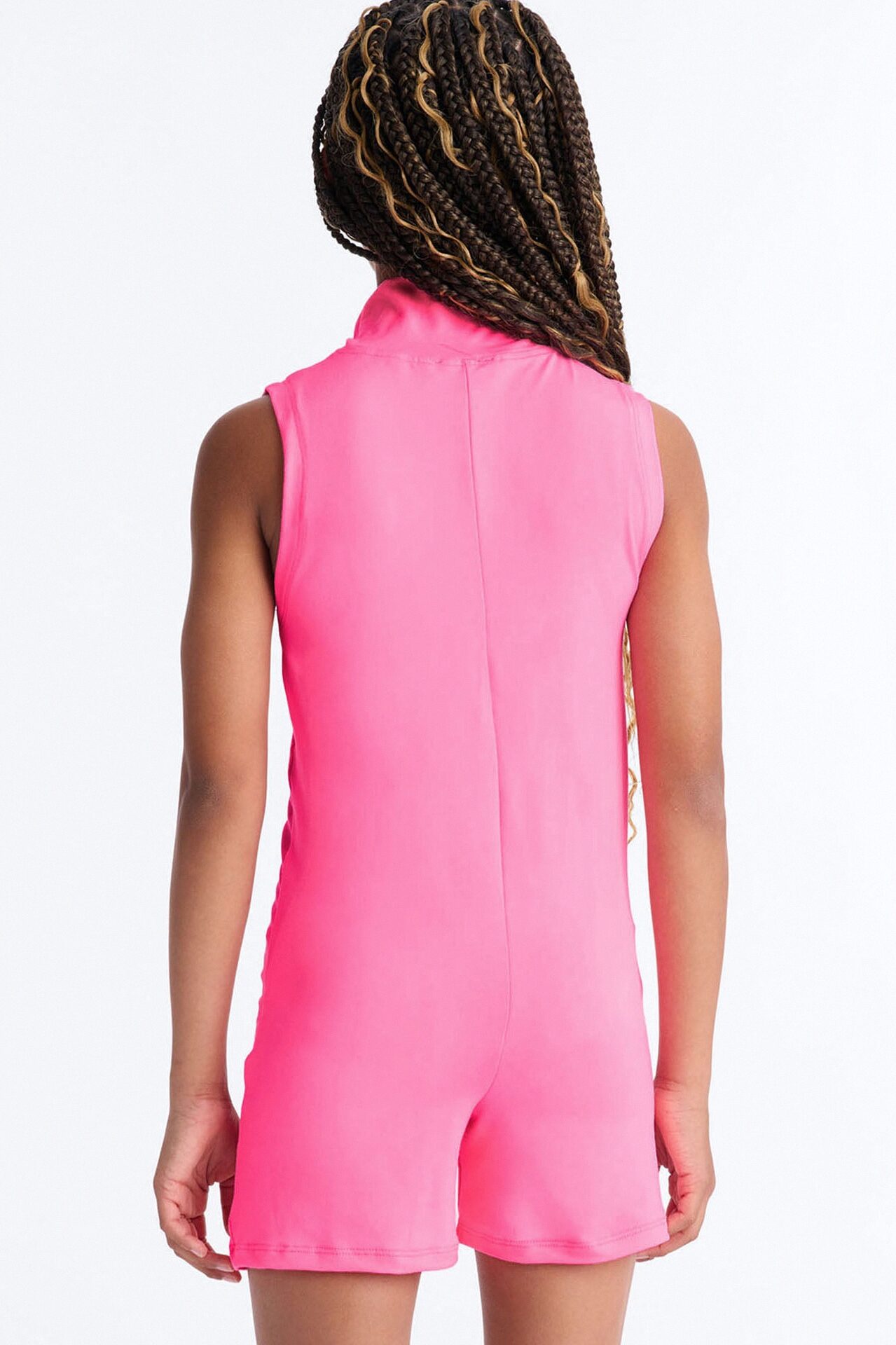 Mini Love Of The Game Sleeveless Romper - Pink