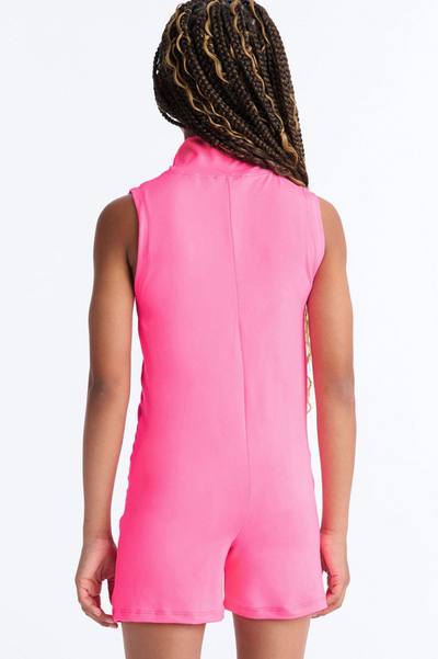 Mini Love Of The Game Sleeveless Romper - Pink