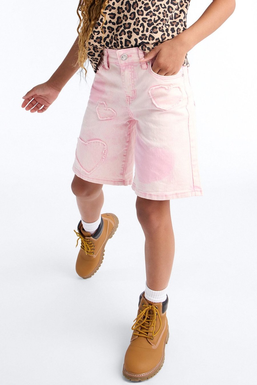 Mini Just Because Jorts - Pink