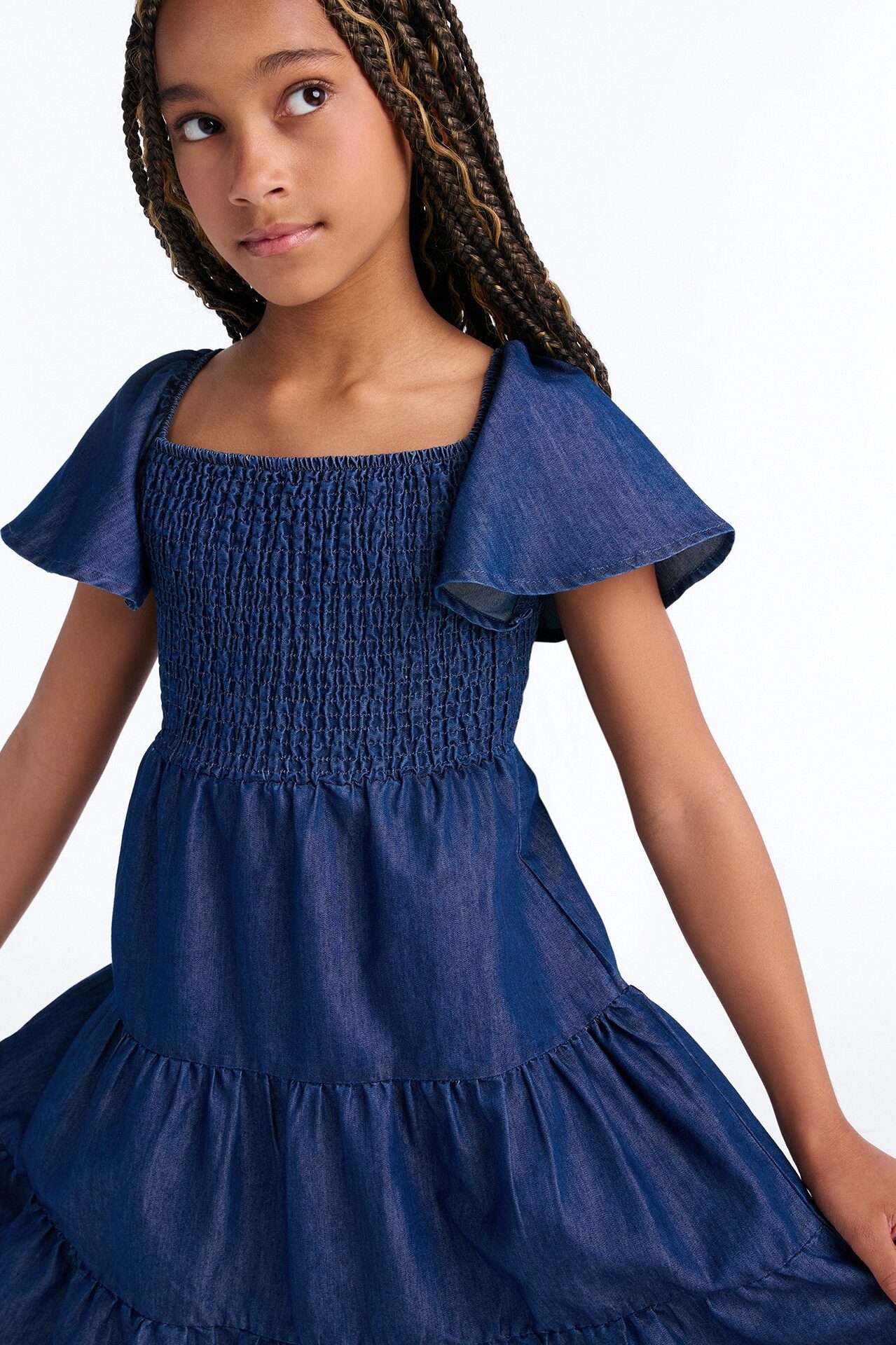 Mini Dara Denim Dress - Dark Wash