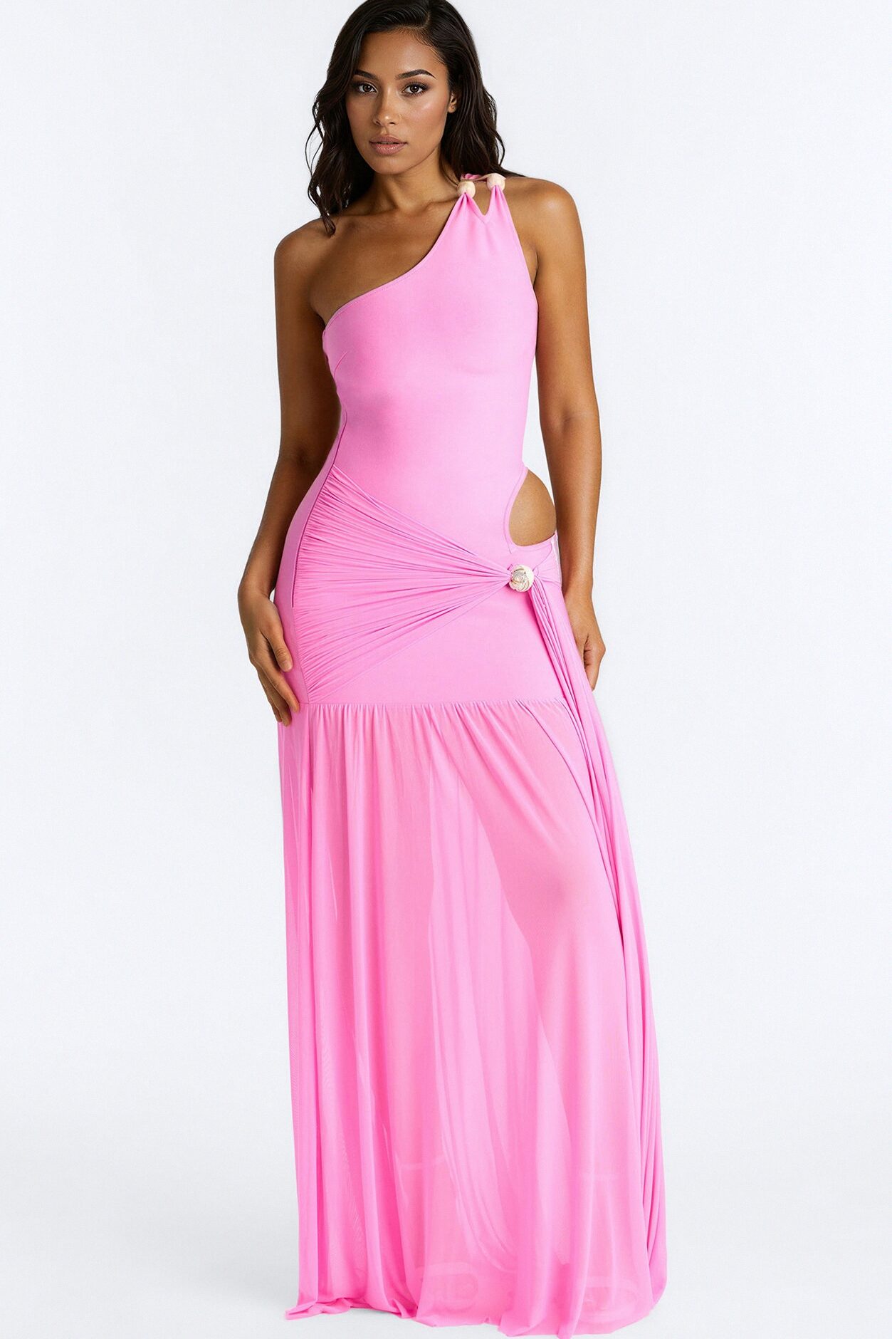 Immediate Yes Bandage Maxi Dress - Pink