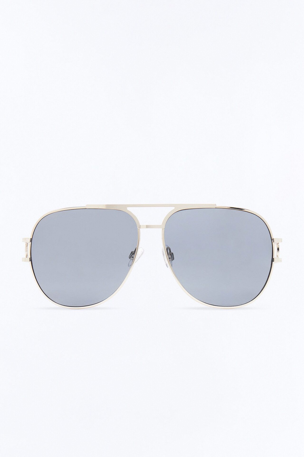 Shotgun Baddie Sunglasses - Silver/Black