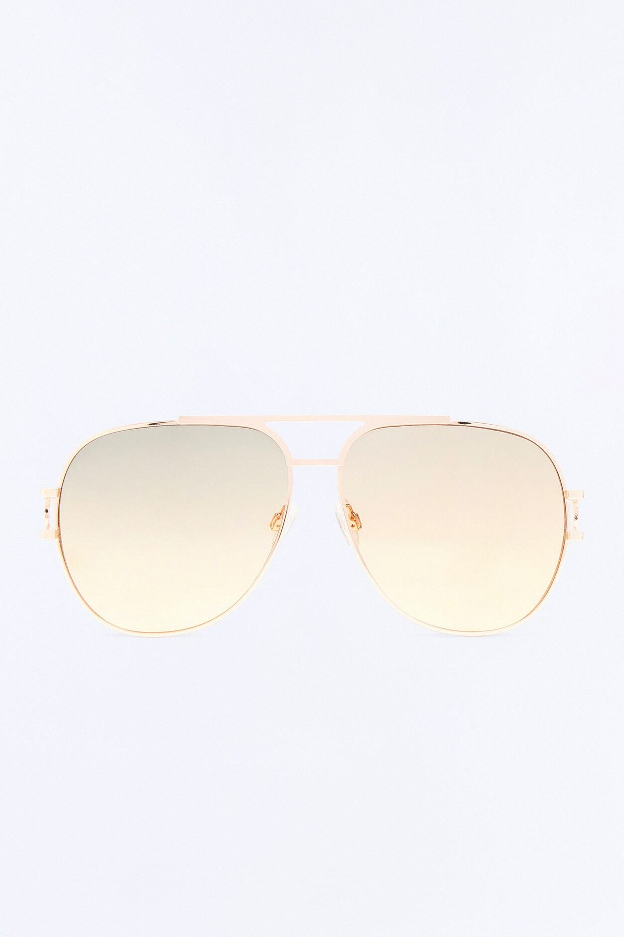 Shotgun Baddie Sunglasses - Gold/Yellow