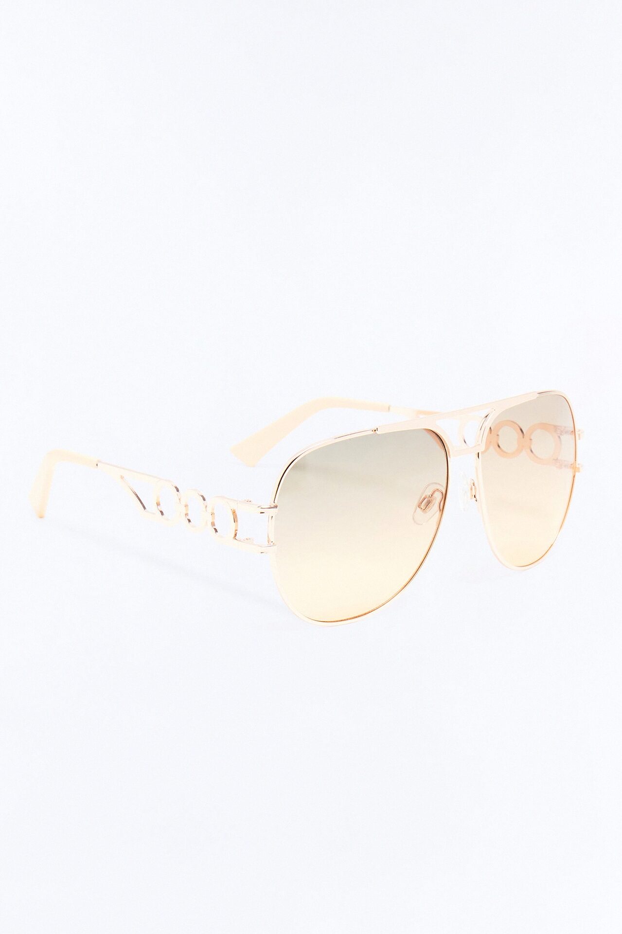 Shotgun Baddie Sunglasses - Gold/Yellow
