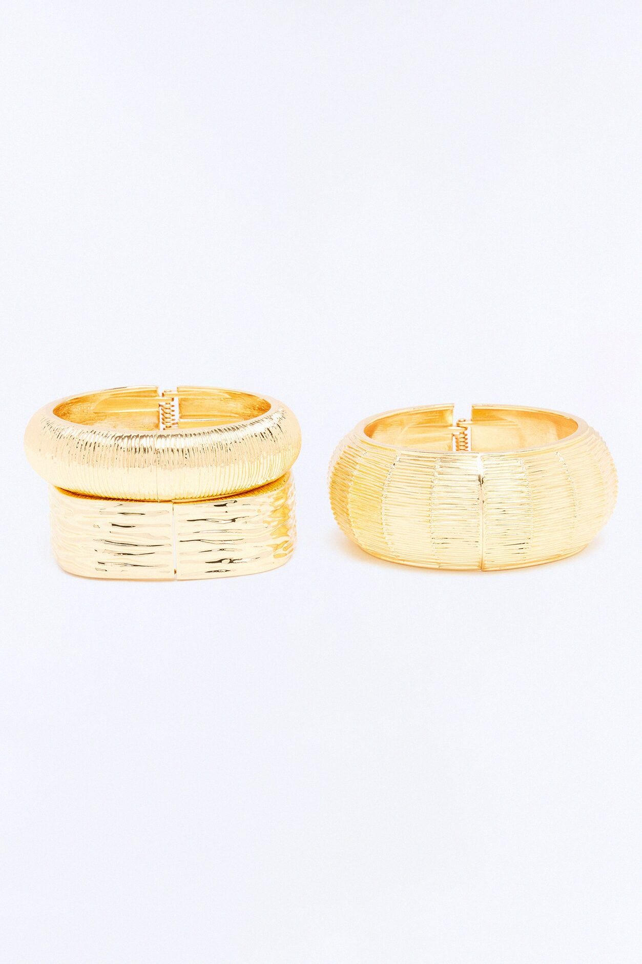 Caribbean Maya 3 Piece Bracelet Set - Gold