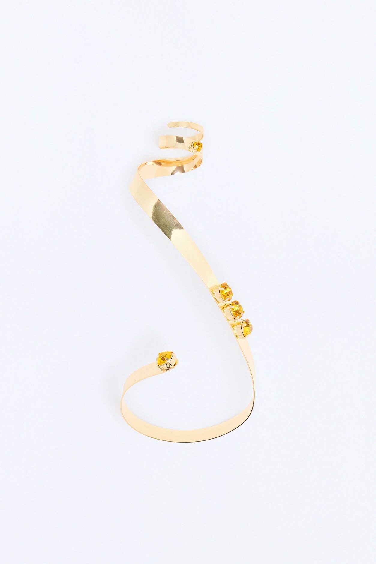 Jeweled Up Hand Chain - Gold/Yellow