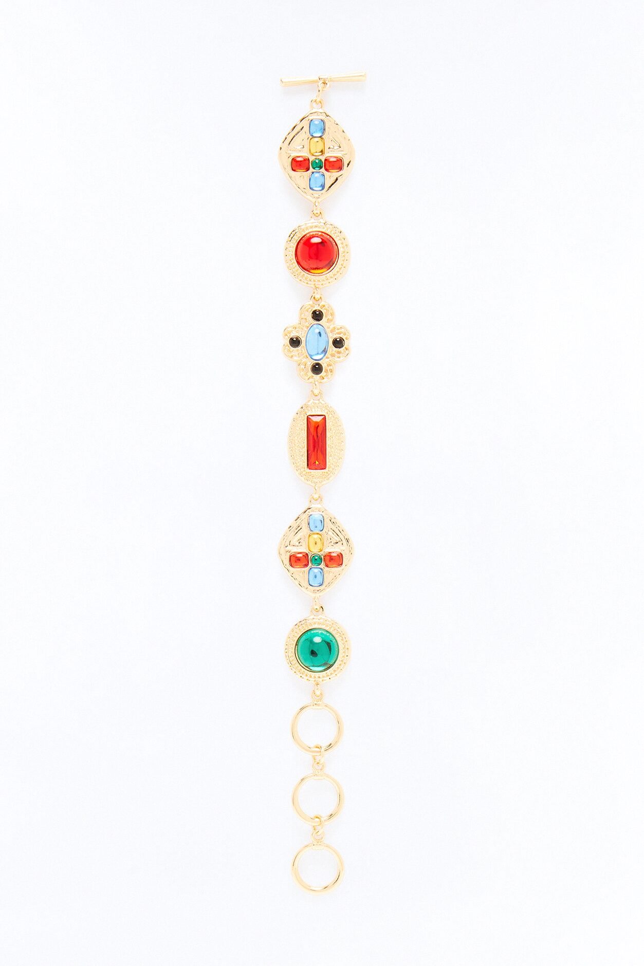 Prism Gems Bracelet - Gold/Multi