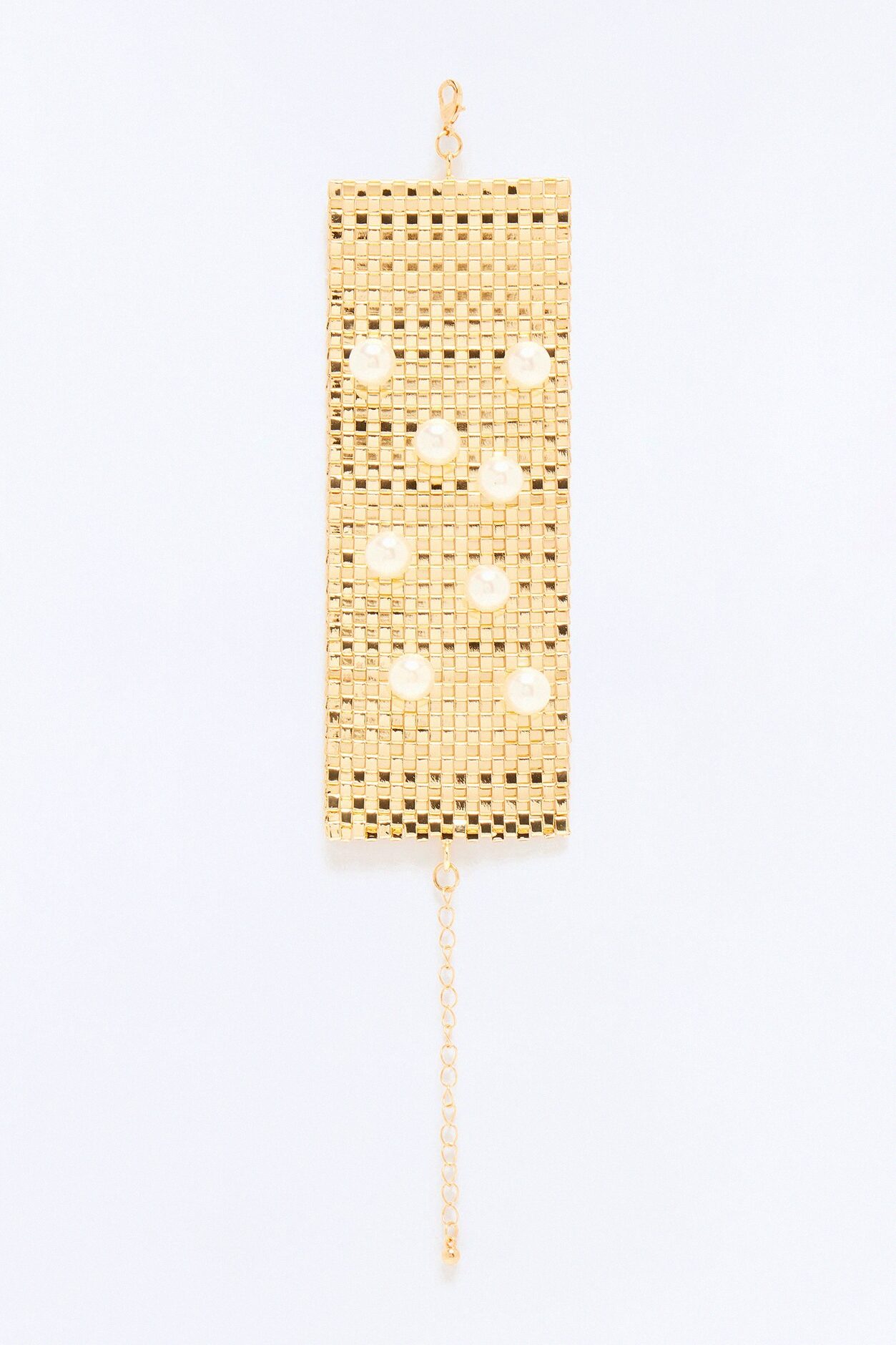 Chains And Pearls Bracelet - Gold