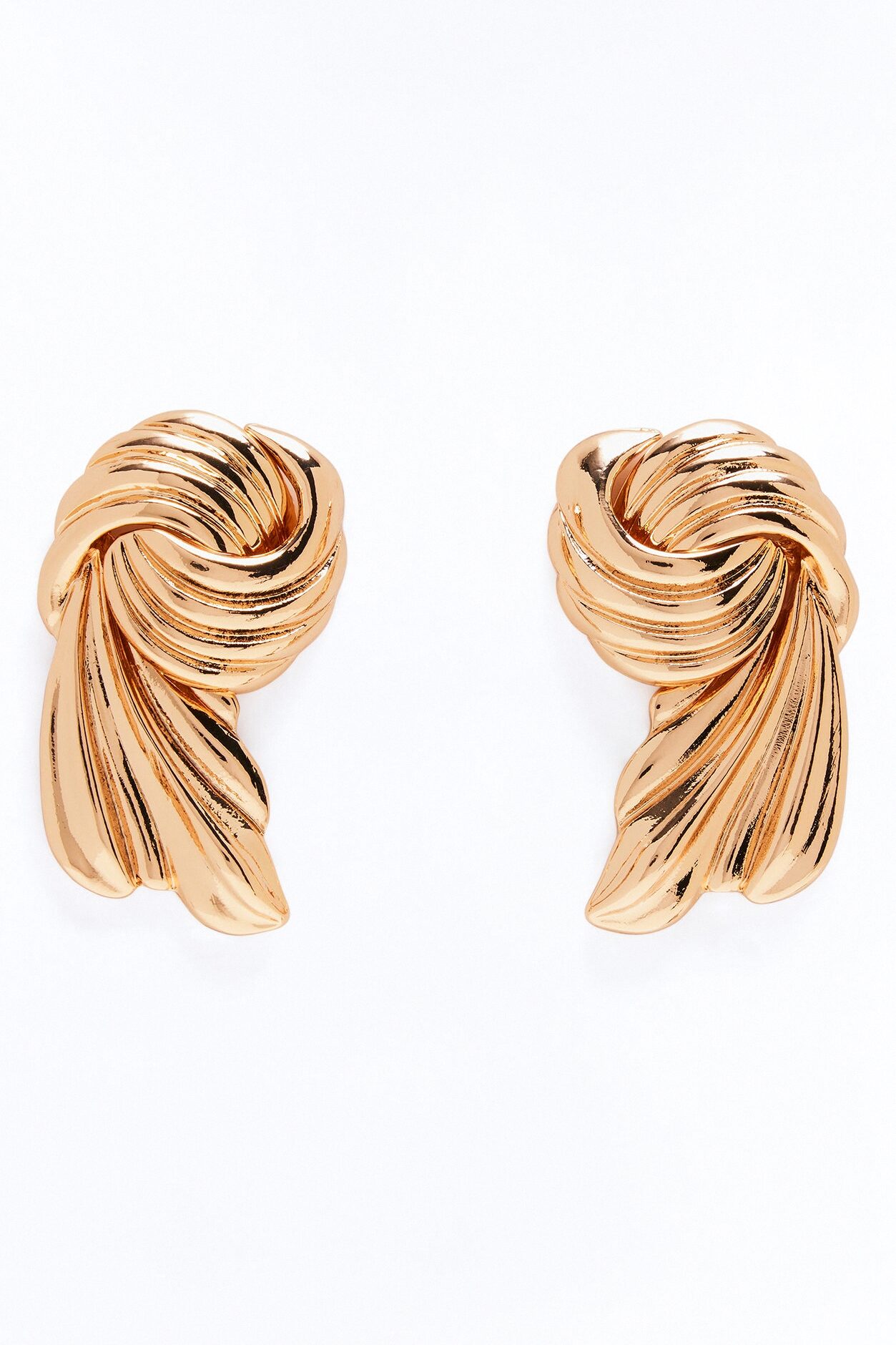 Radiant Edit Knot Drop Earrings - Gold