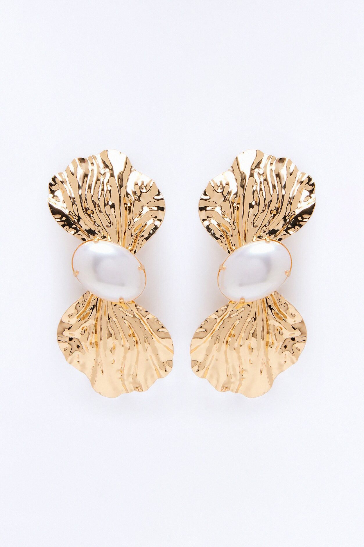 Sweet Facet Drop Earrings - Gold