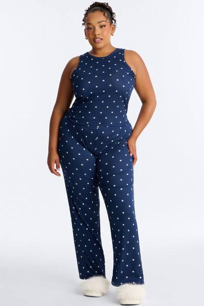 Looking Up At The Stars PJ Pant Set - Navy