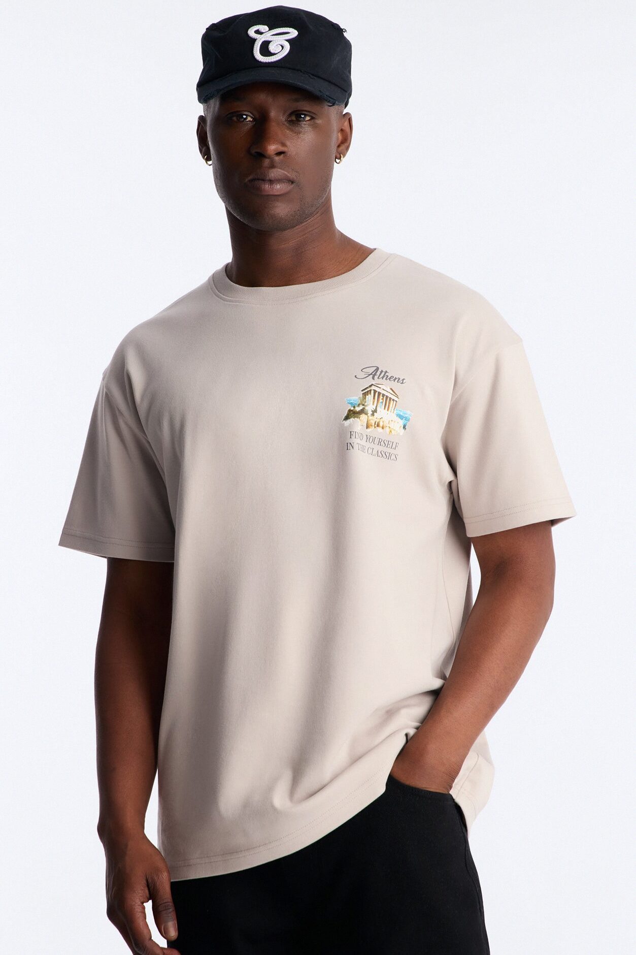Athens Odyssey Heavy Weight Short Sleeve Tee - Sand