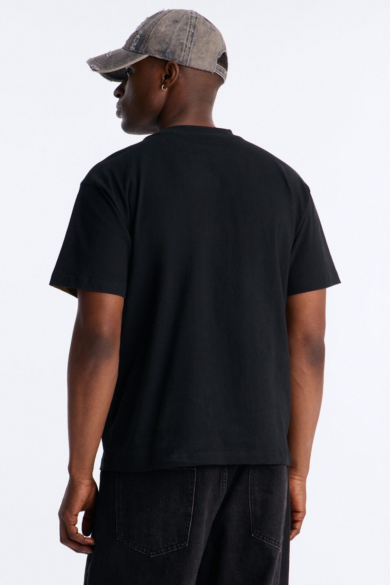 Mortal Kombat Scorpion Heavy Weight Boxy Short Sleeve Tee - Black