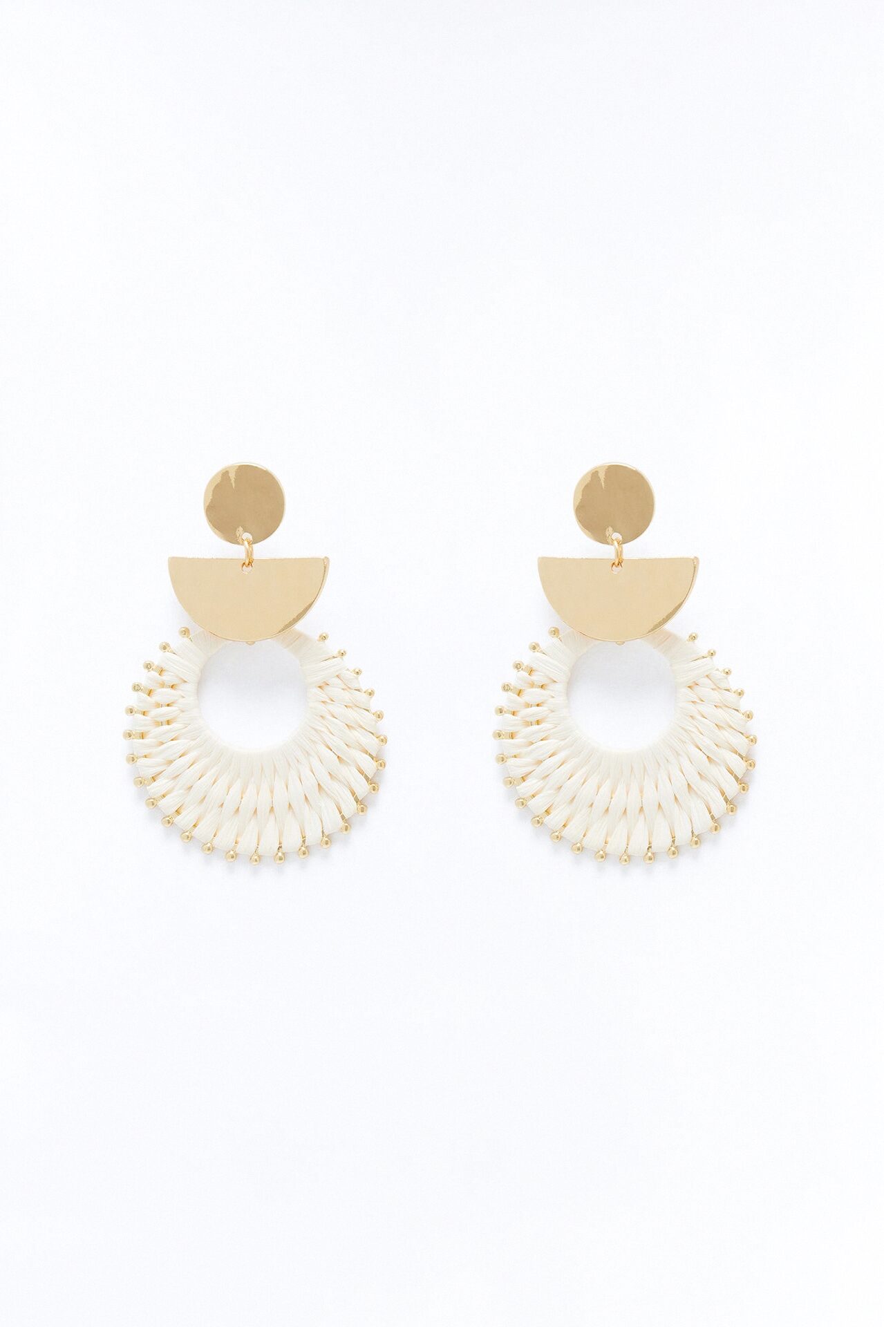 Driftwood Tropic Earrings - Ivory/combo