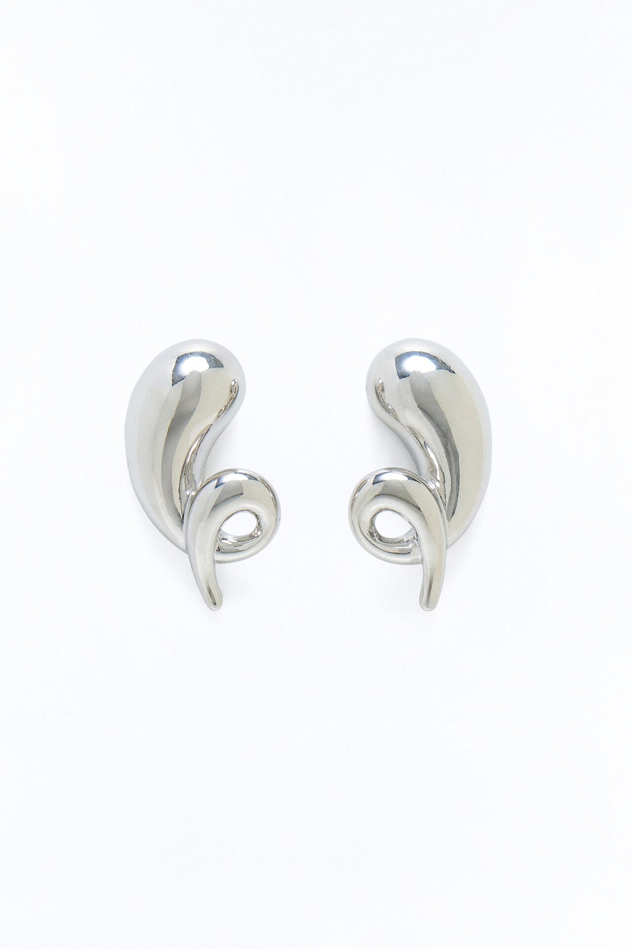 Velora Abstract Earrings - Silver