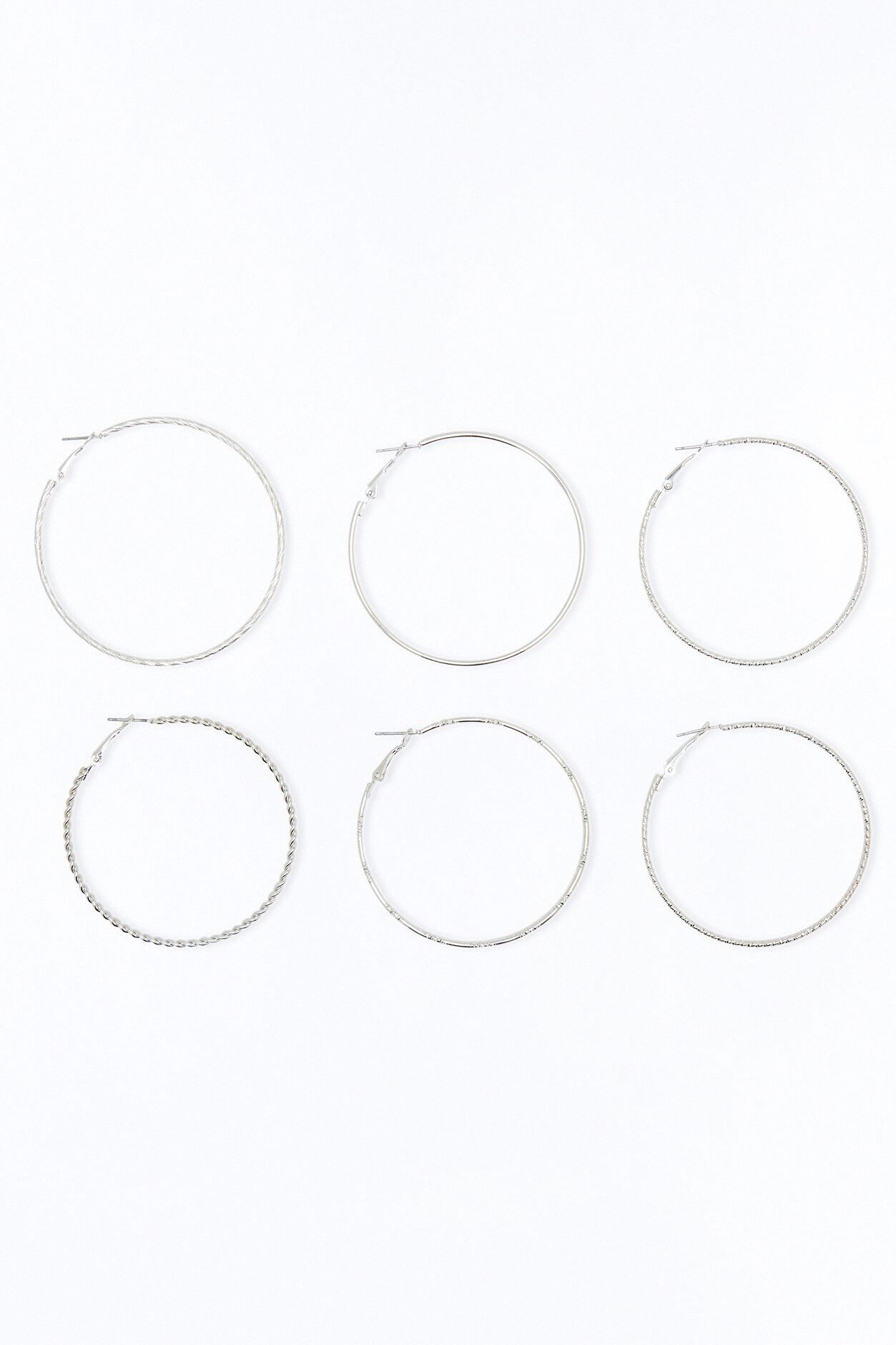 Everyday Essential 6 Pair Multi Earring Set - Silver
