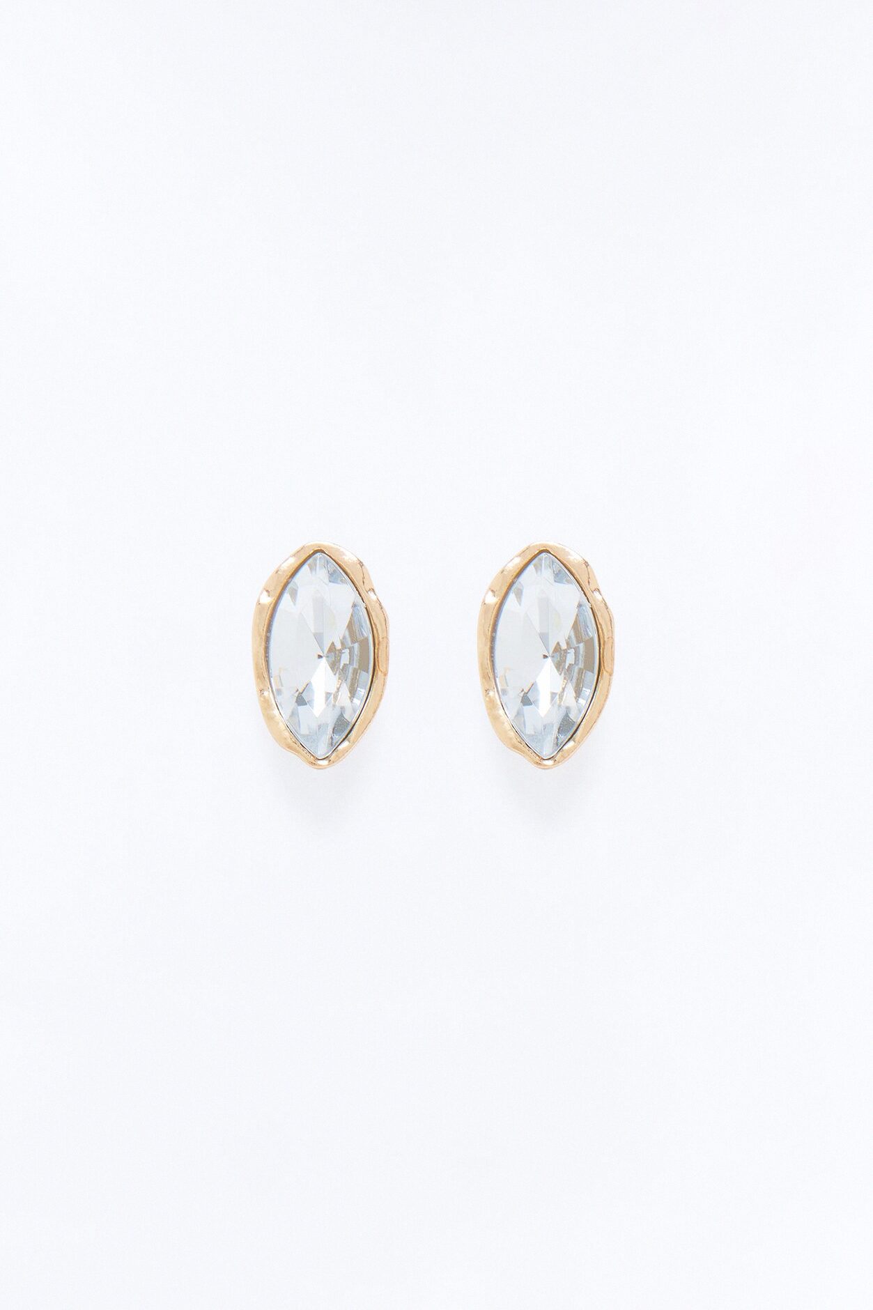 Cecilia Rhinestone Earrings - Gold