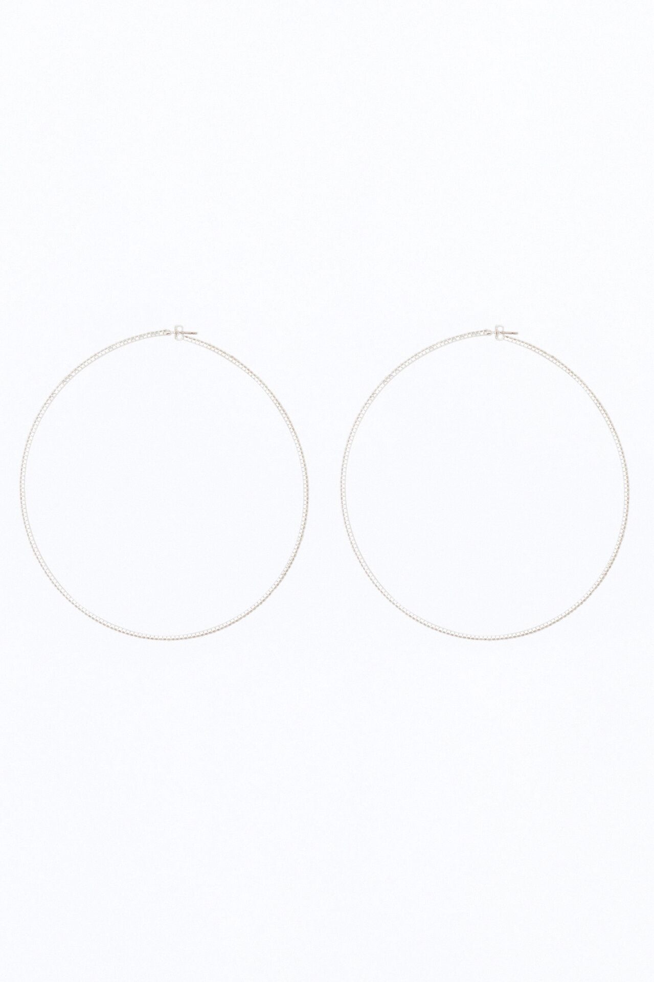 Bigger The Better Hoop Earrings - Silver