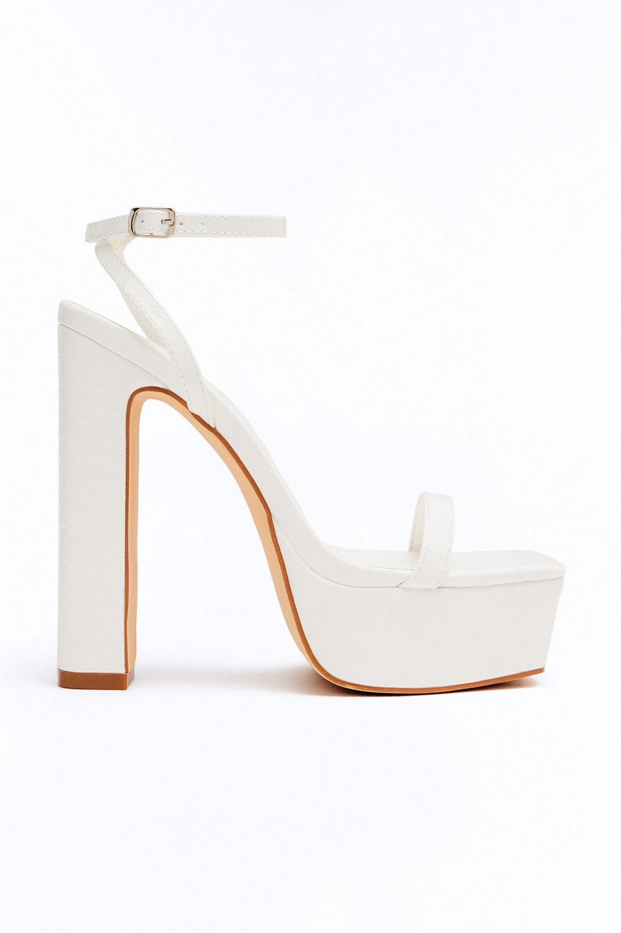 Deya Ultra Platform Heels - White