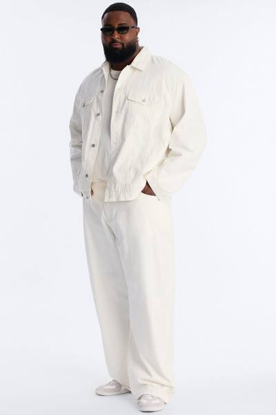 Coast Oversized Trucker Denim Jacket - White