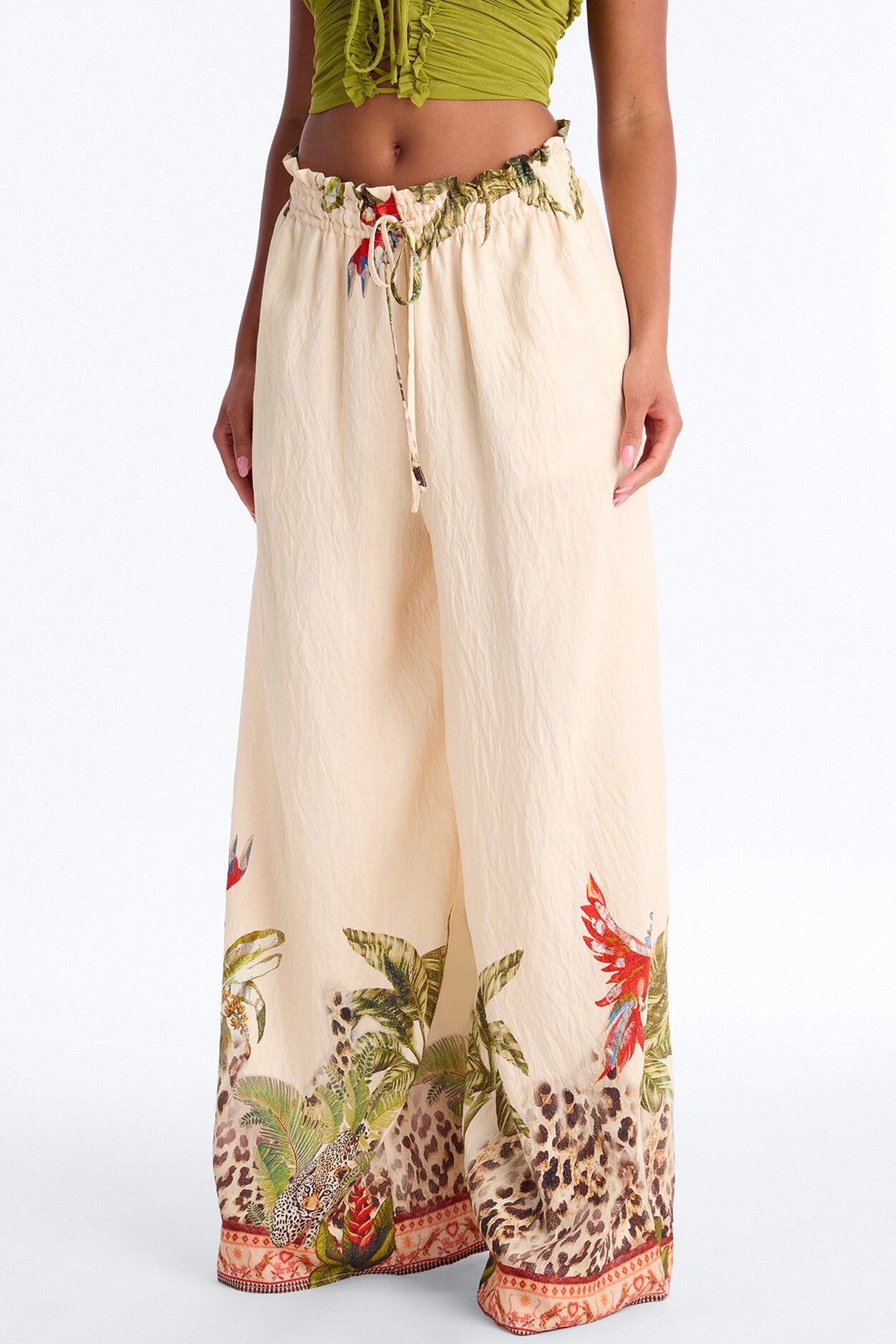 Ludlow Breezy High Rise Wide Leg Pant - Multi Color