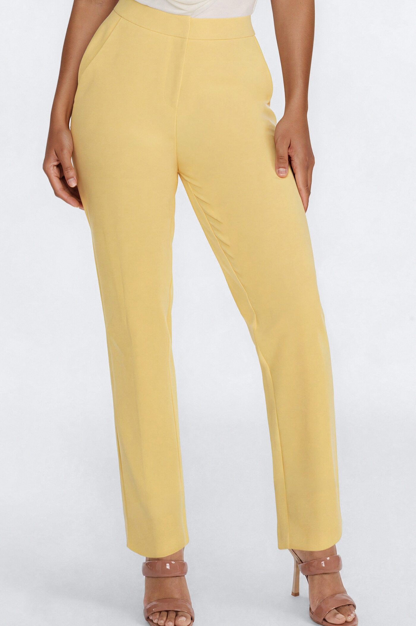 Core Competency Straight Leg Trouser - Butter Yellow