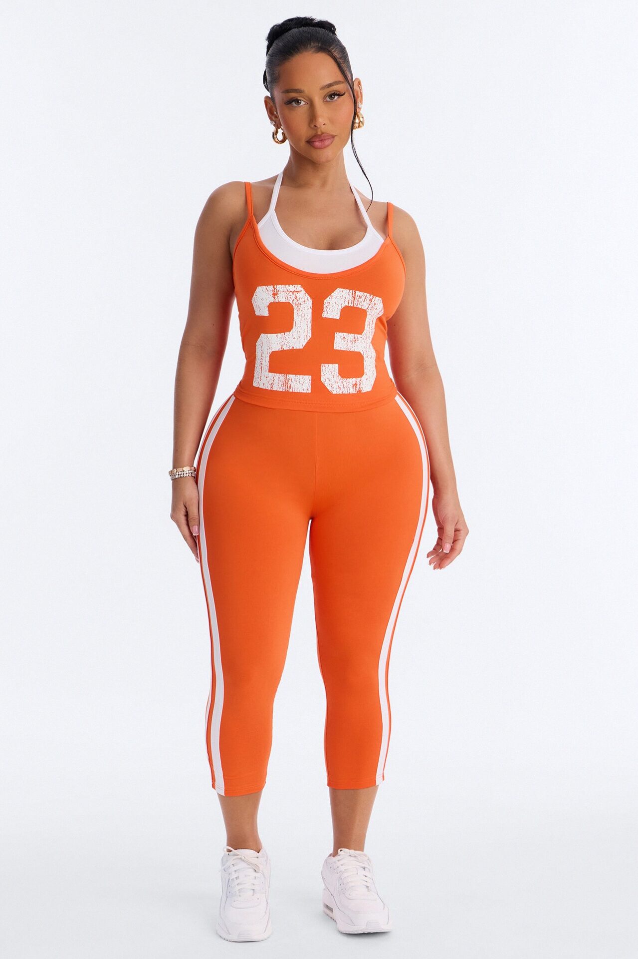 Hot Player 23 Capri Legging Set - Orange