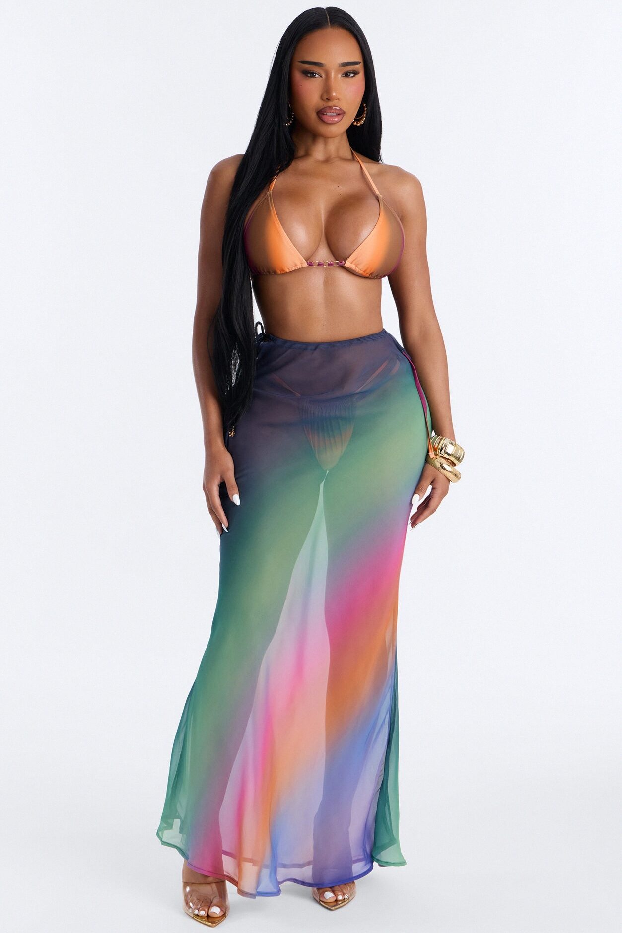 Venice Vibe Bikini And Sarong - Multi Color