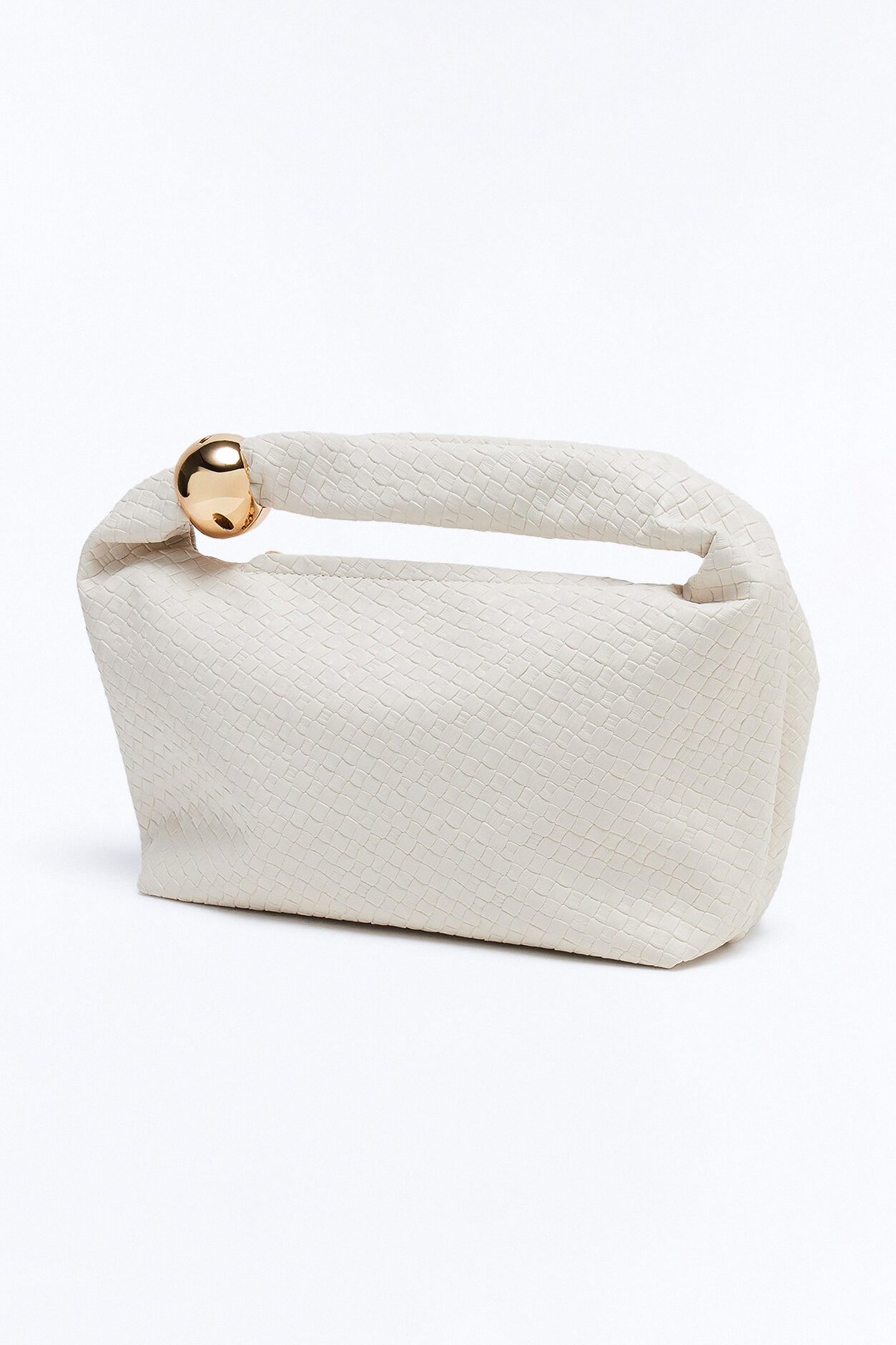 Sending Waves Faux Leather Shoulder Bag - Ivory