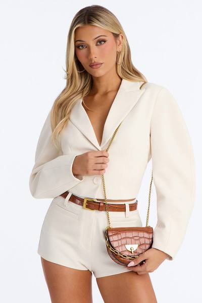 She's A Keeper Faux Leather Belt Bag - Cognac