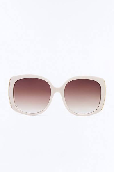 Angel Eyes Square Sunglasses - Taupe