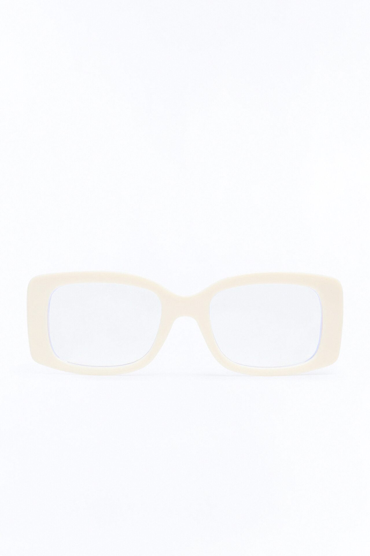 Figure You Out Blue Light Glasses - Ivory