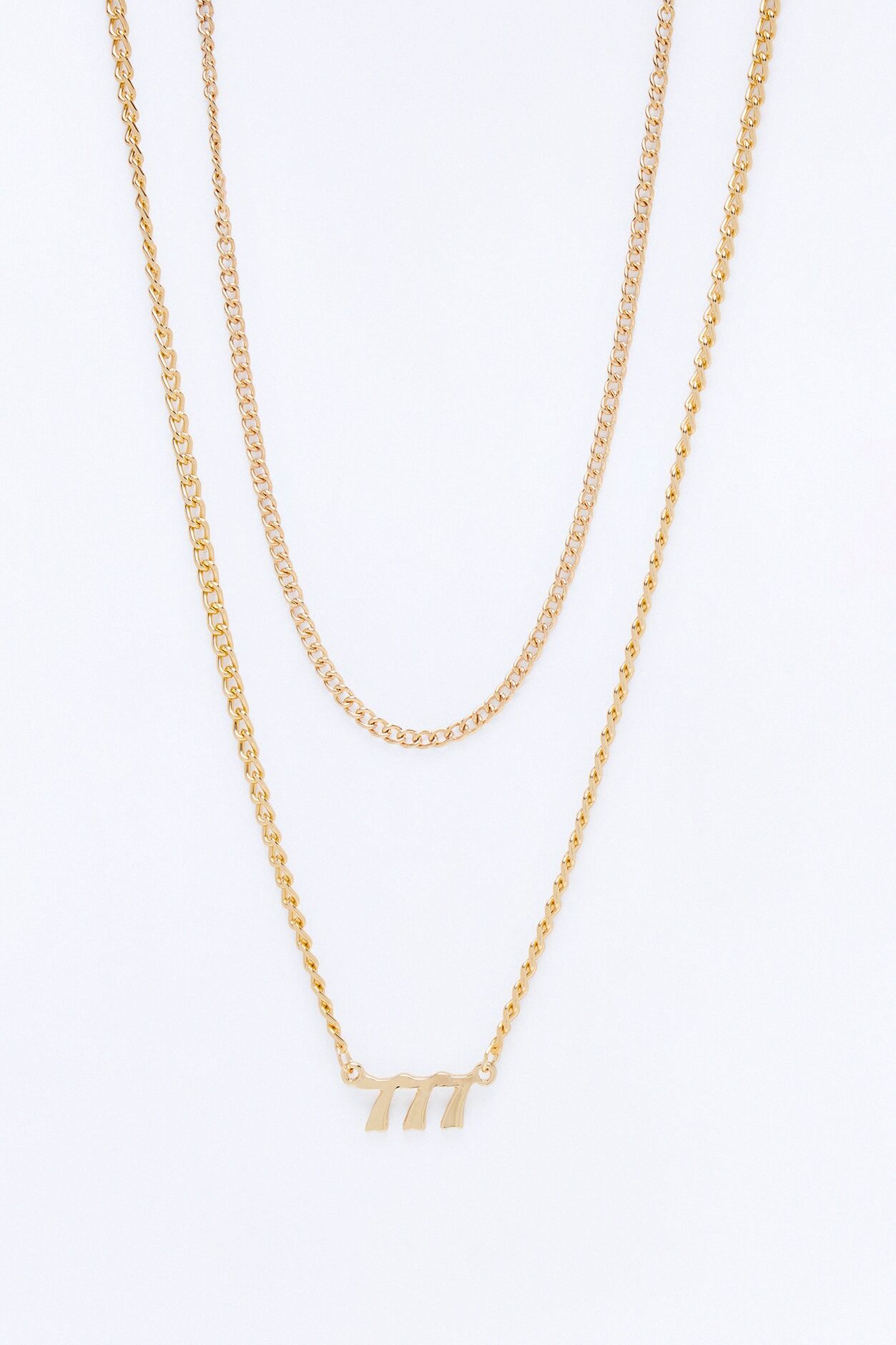 Lucky 7's Layered Necklace - Gold