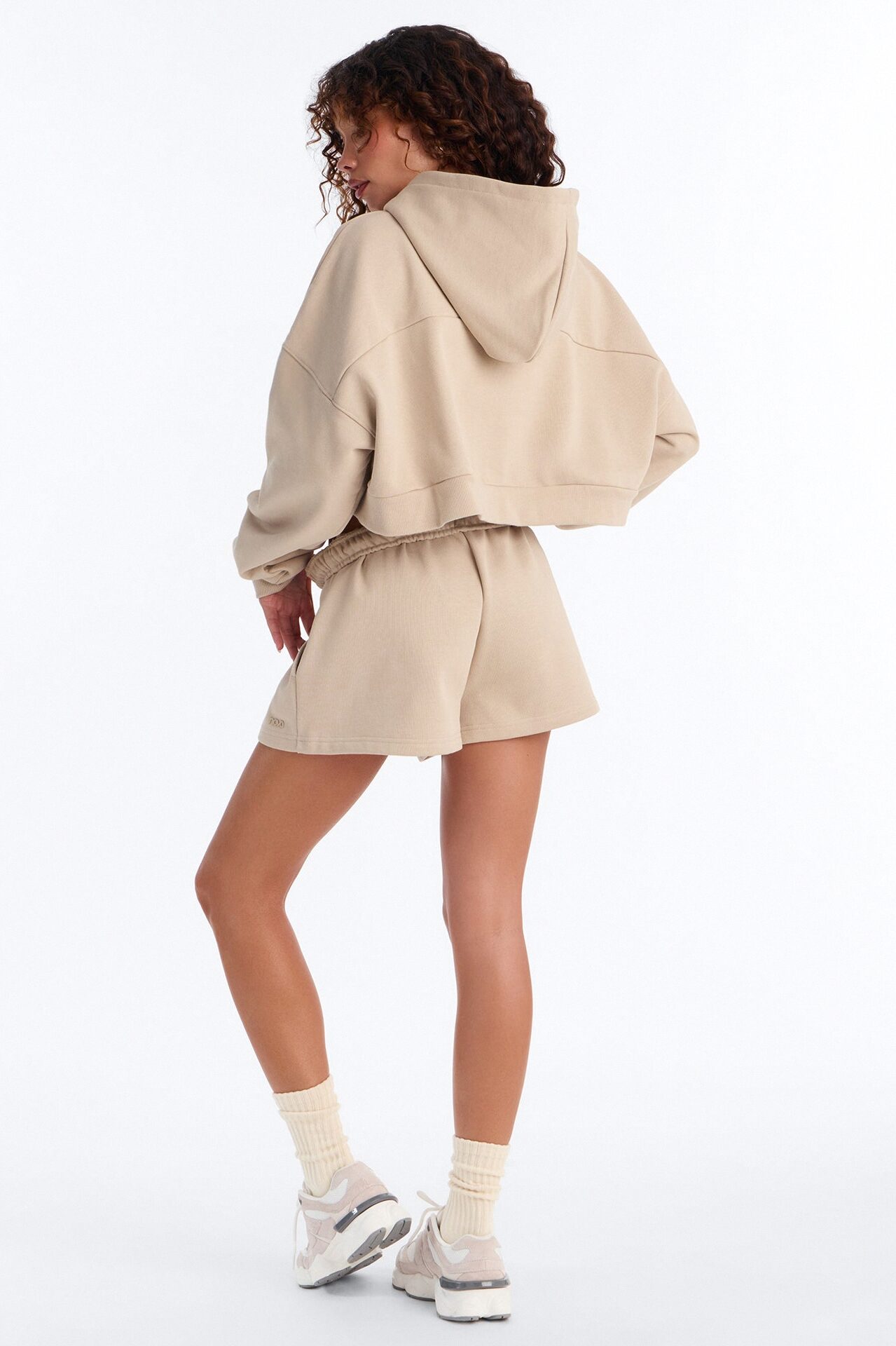 Libby Fleece Sweat Short - Taupe