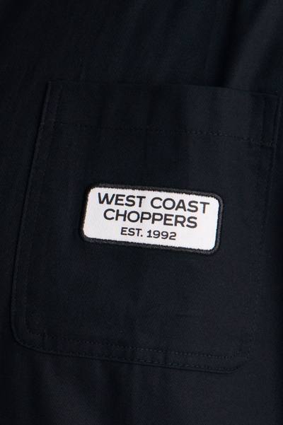 West Coast Choppers Embroidered Button Up Shirt - Black
