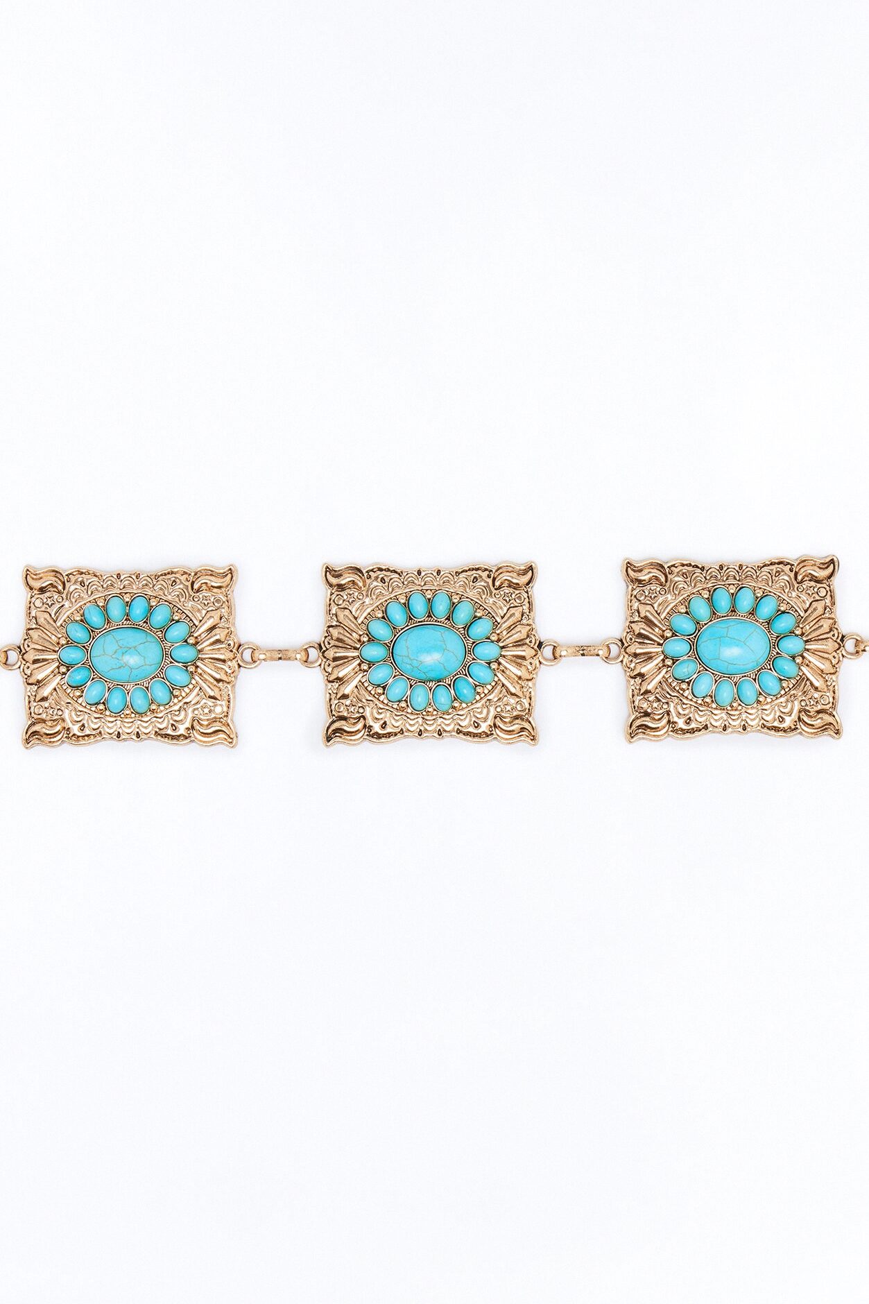 No Ordinary Rodeo Chain Belt - Gold/combo