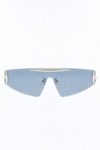 Between The Mirage Shield Sunglasses - Silver/Black