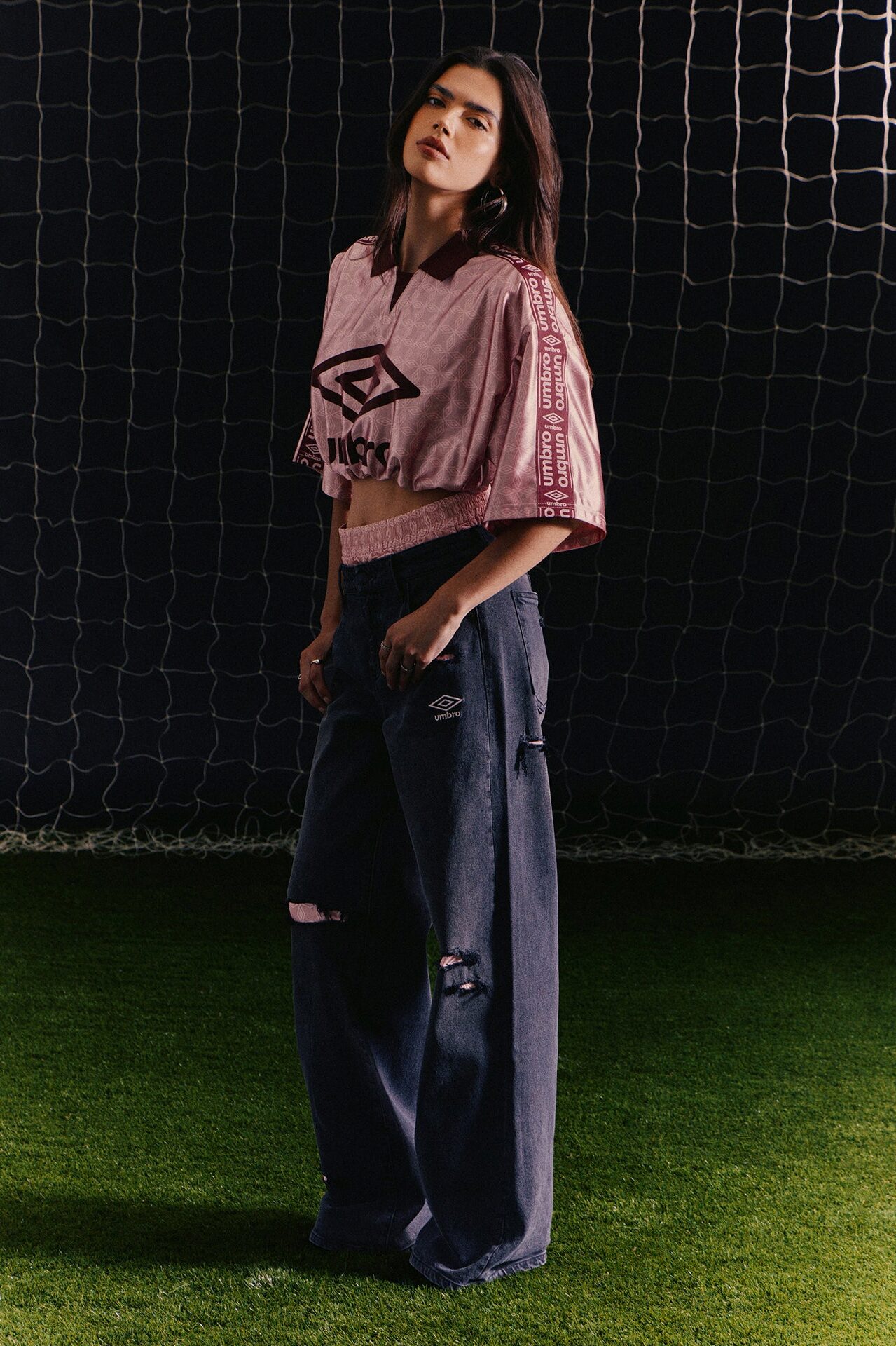 Umbro Boxer Wide Leg Jeans - Black Wash