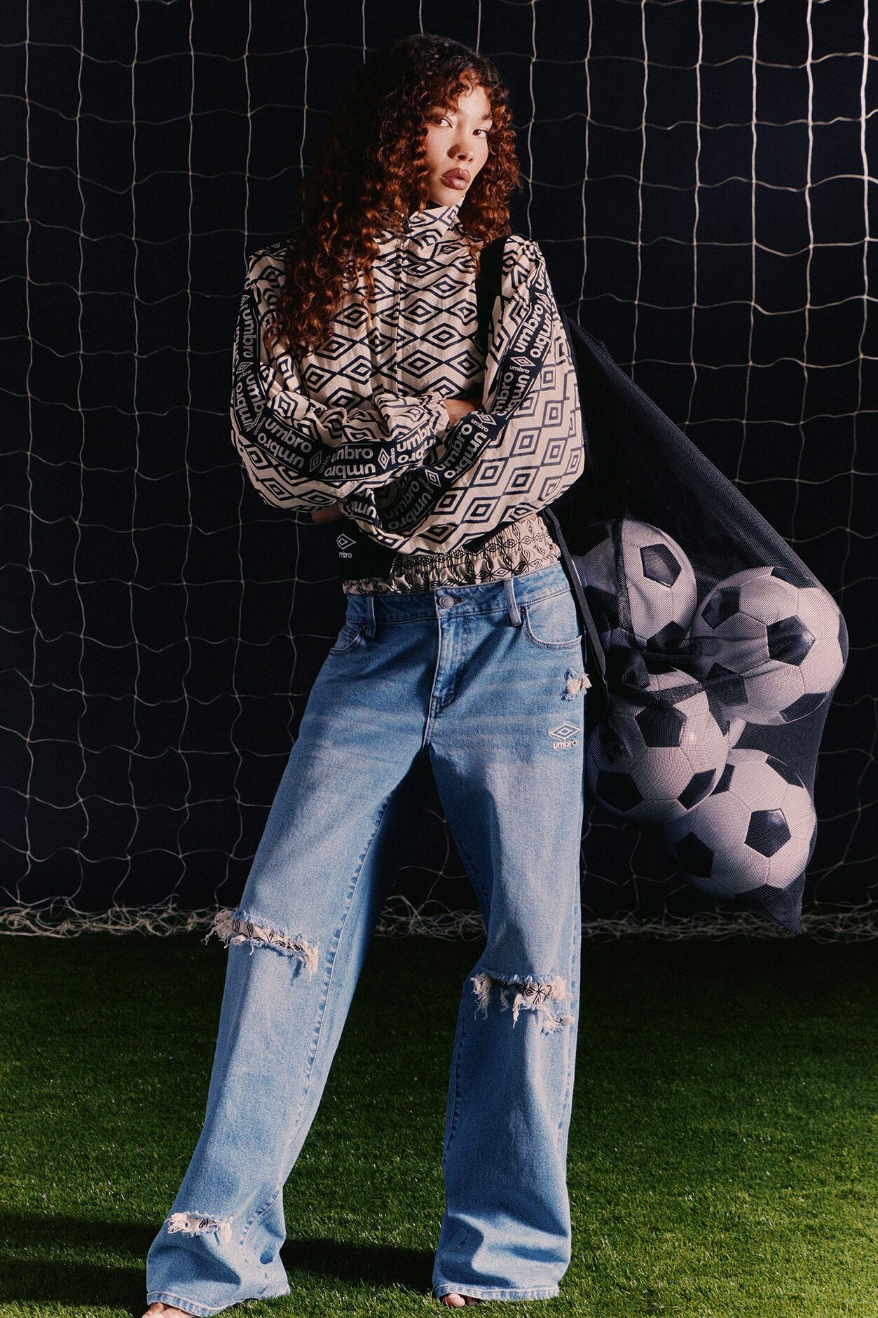 Umbro Boxer Wide Leg Jeans - Light Wash
