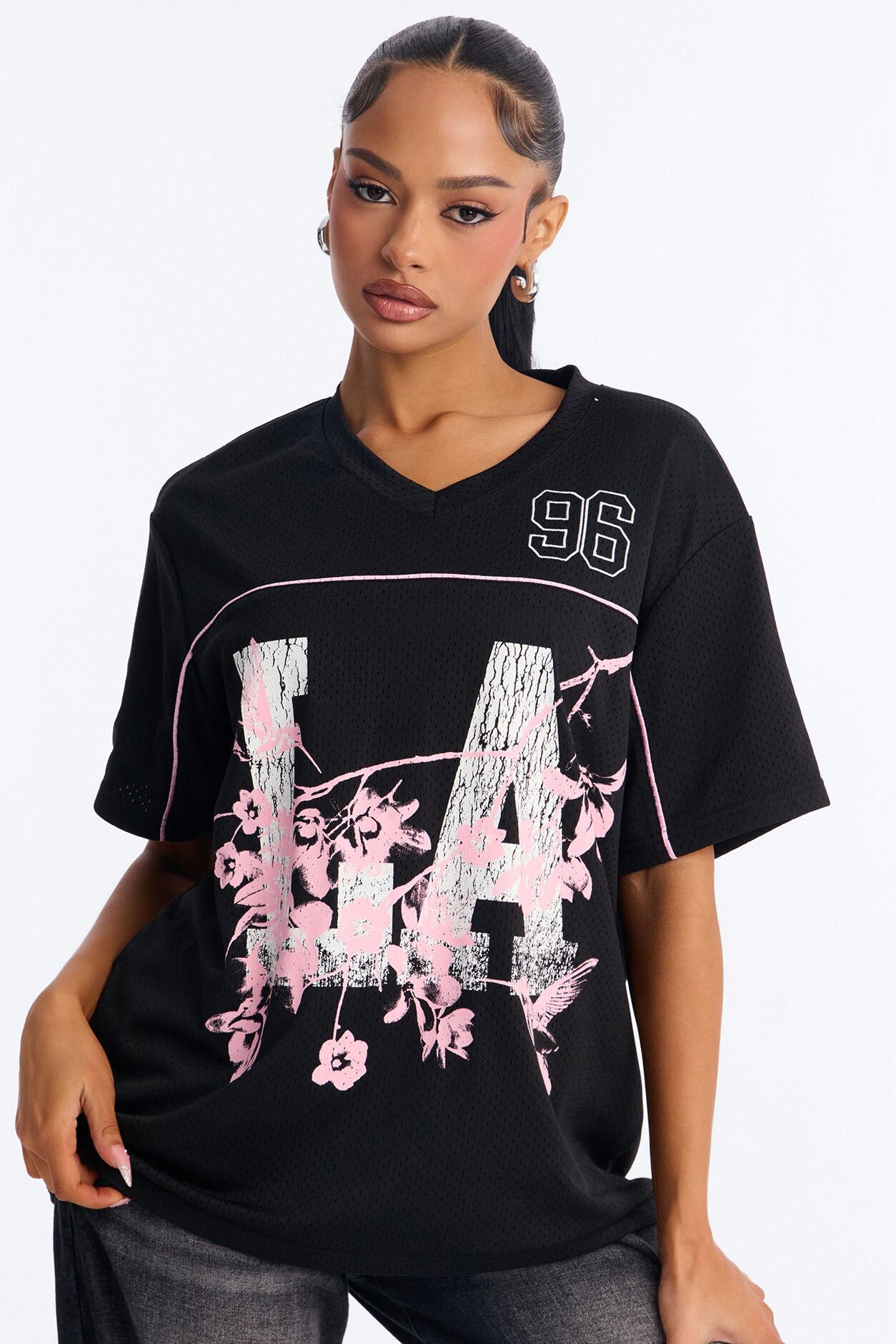 LA Cherry Blossom Jersey - Black