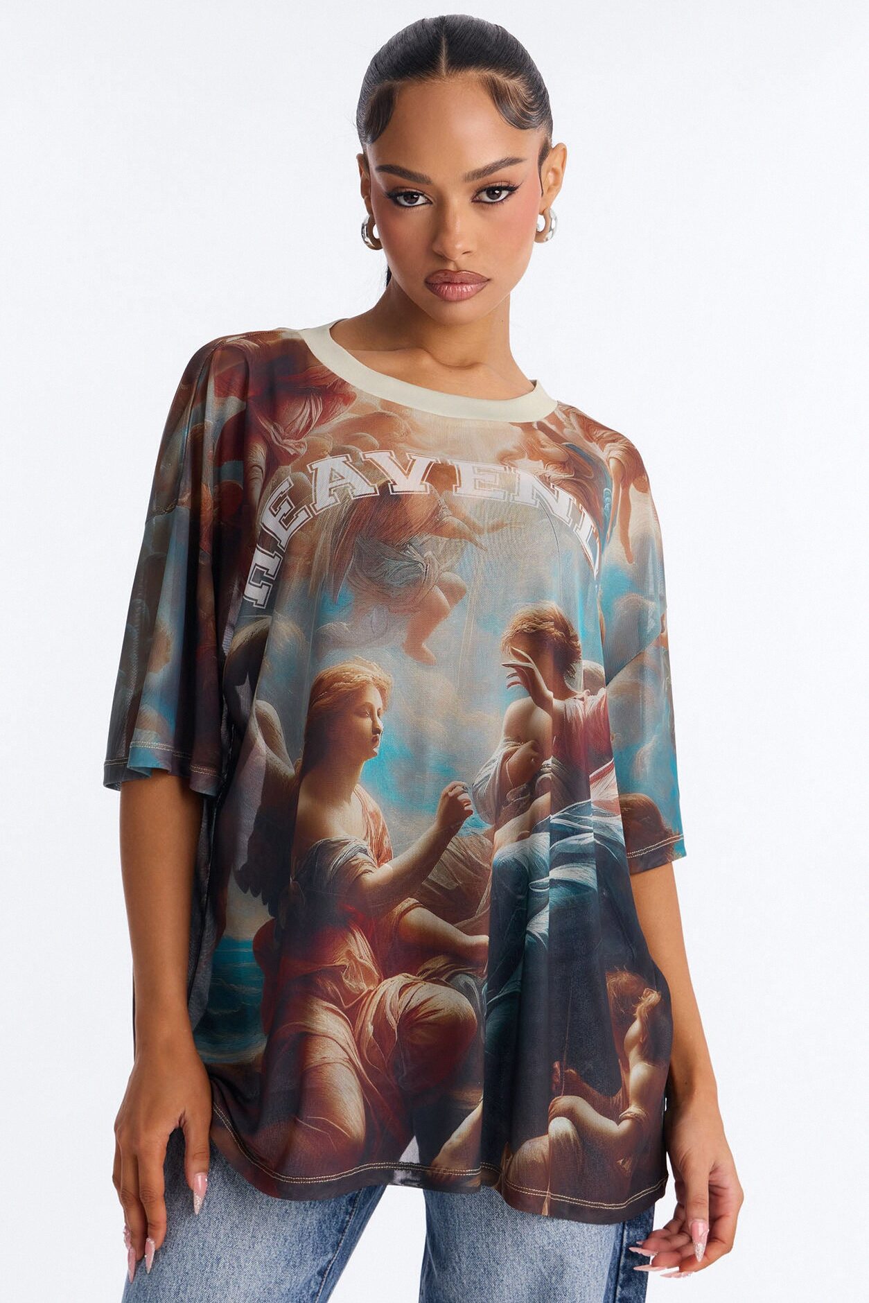 Heavenly Mesh Tee - Multi Color