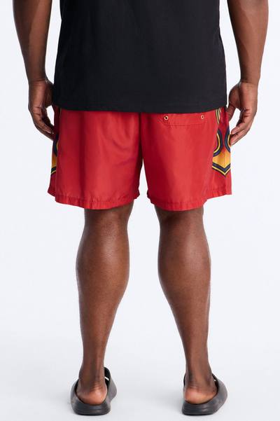 Spain Circuit Velocity Swim Trunk 7″ - Red/combo