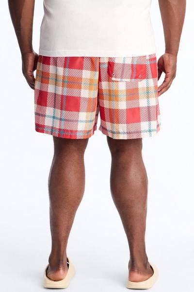 New Look Plaid Swim Trunk 6″ - Multi Color