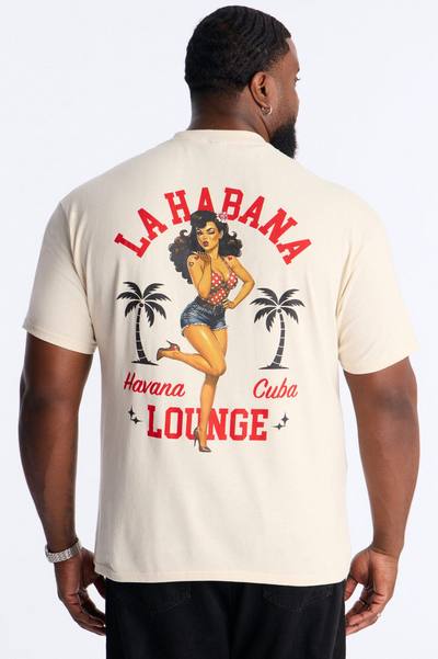 La Habana Lounge Short Sleeve Tee - White