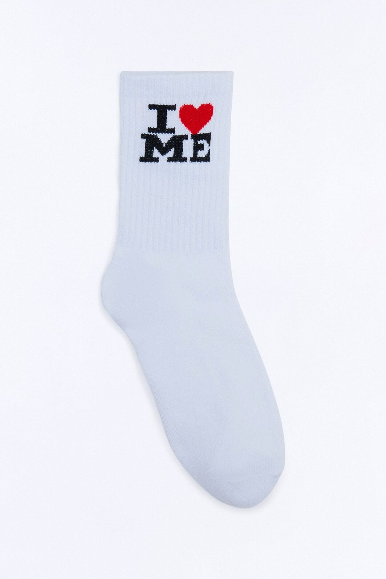 Mini I Love Myself Socks - White/combo