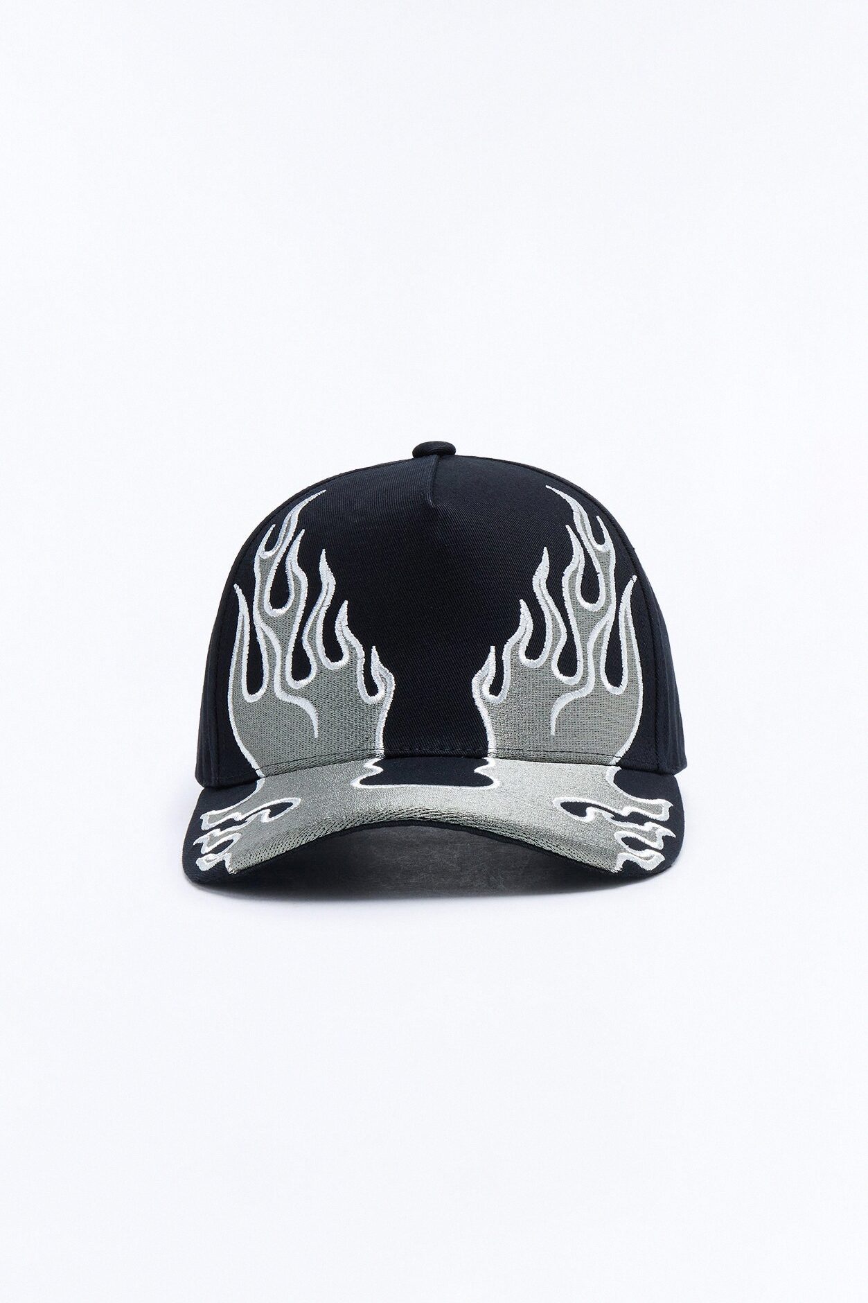 Super Hot Embroidery Cotton Twill Snapback Hat - Black