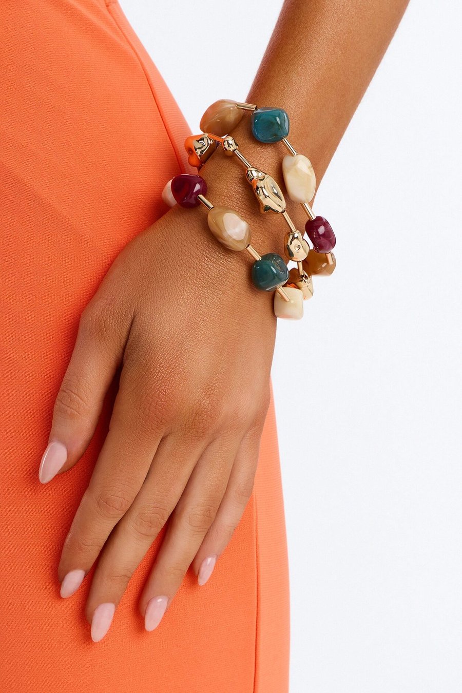 Island Reset 3 Piece Bracelet Set - Gold Multi Color